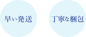 早い発送 丁寧な梱包